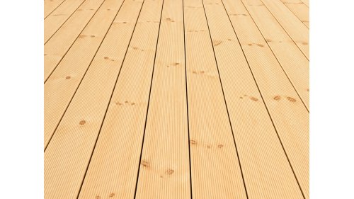 Terasové prkno Borovice finská jemná drážka 28 × 145 × 4200 mm