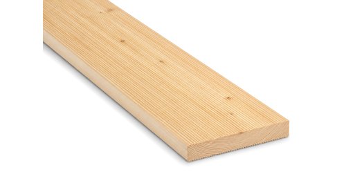 Terasové prkno Modřín slezský 28 × 140 × 4000 mm - jemná drážka