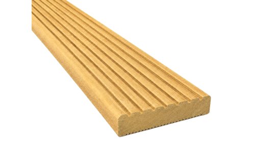 Terasové prkno Garapa 25 × 145 × 2745 mm - jemná - hrubá drážka
