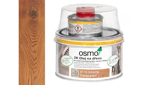 Osmo 6116 Třešeň 2K olej na dřevěné podlahy a nábytek – matný, 0,375 l