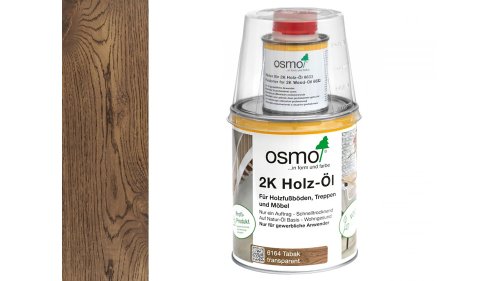Osmo 6164 Tabák 2K olej na dřevěné podlahy a nábytek – matný, 1 l