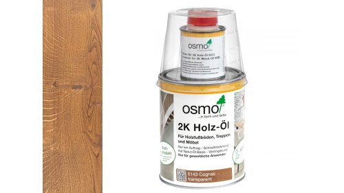 Osmo 6143 Koňak 2K olej na dřevěné podlahy a nábytek – matný, 1 l