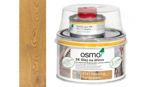 Osmo 6141 Havana 2K olej na dřevěné podlahy a nábytek – matný, 0,375 l