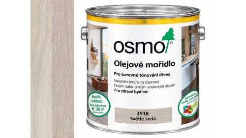 Osmo 3518 Olejové mořidlo Světle šedé 2,5 l