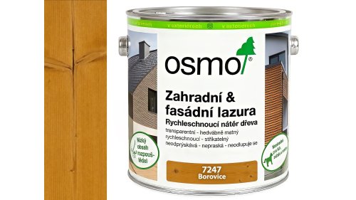 Osmo 7247 Zahradní & Fasádní lazura Borovice 2,5 l