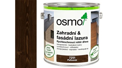 Osmo 7251 Zahradní & Fasádní lazura Palisandr 2,5 l
