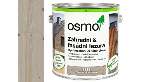 OSMO 7319 Oblázkově šedá matná Zahradní & Fasádní lazura 2,5 l