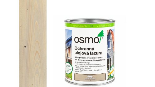 OSMO 906 Perlově šedá olejová lazura polomat 0,75 l