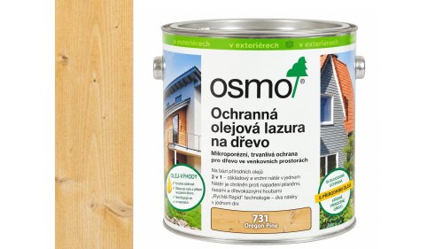 OSMO 731 Oregon Pine olejová lazura polomat 2,5 l