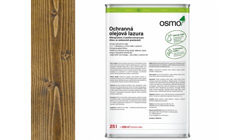 OSMO 707 Ořech olejová lazura polomat 25 l