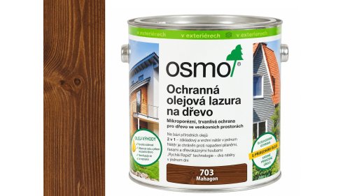 OSMO 703 Mahagon olejová lazura polomat 2,5 l