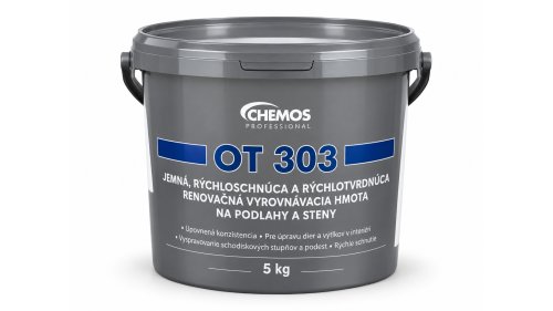 CHEMOS OT 303 – rychlá renovační a vyrovnávací hmota na stěny a podlahy 5 kg