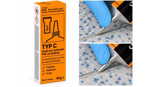 Werner Müller Typ C Svařování PVC za studena pro opravy spár 0,3–4 mm 44 g