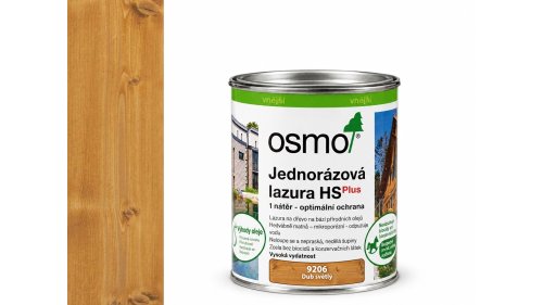 OSMO 9206 Dub světlý HS Plus jednorázová lazura 0,75 l