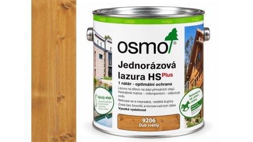 OSMO 9206 Dub světlý HS Plus jednorázová lazura 2,5 l