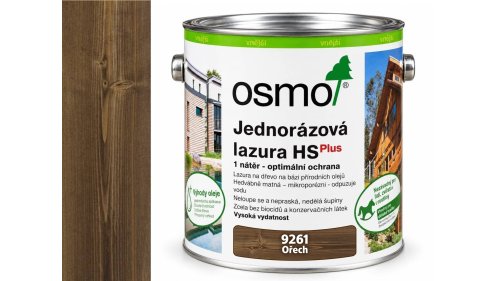 OSMO 9261 Ořech HS Plus jednorázová lazura 2,5 l