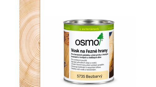 OSMO 5735 Vosk na čelní dřevo bezbarvý 0,375 l