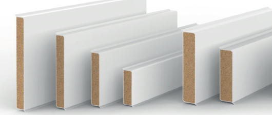 Podlahové lišty Jádrové soklové lišty CUBU flex